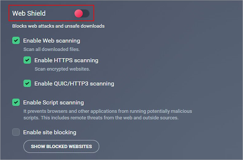 Disabling HTTPS Inspection in Antivirus Software